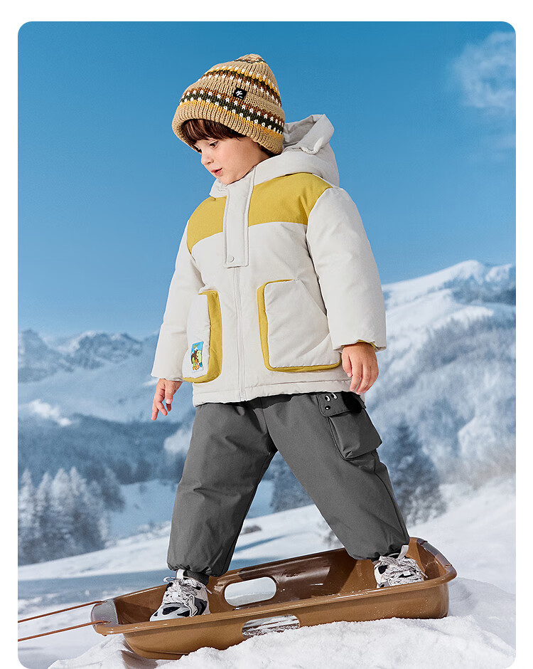 BALABALA balaOne Boys' Hooded Down Jacket Children's Winter Thick Warm Coat 2025 Model 208425107104 10