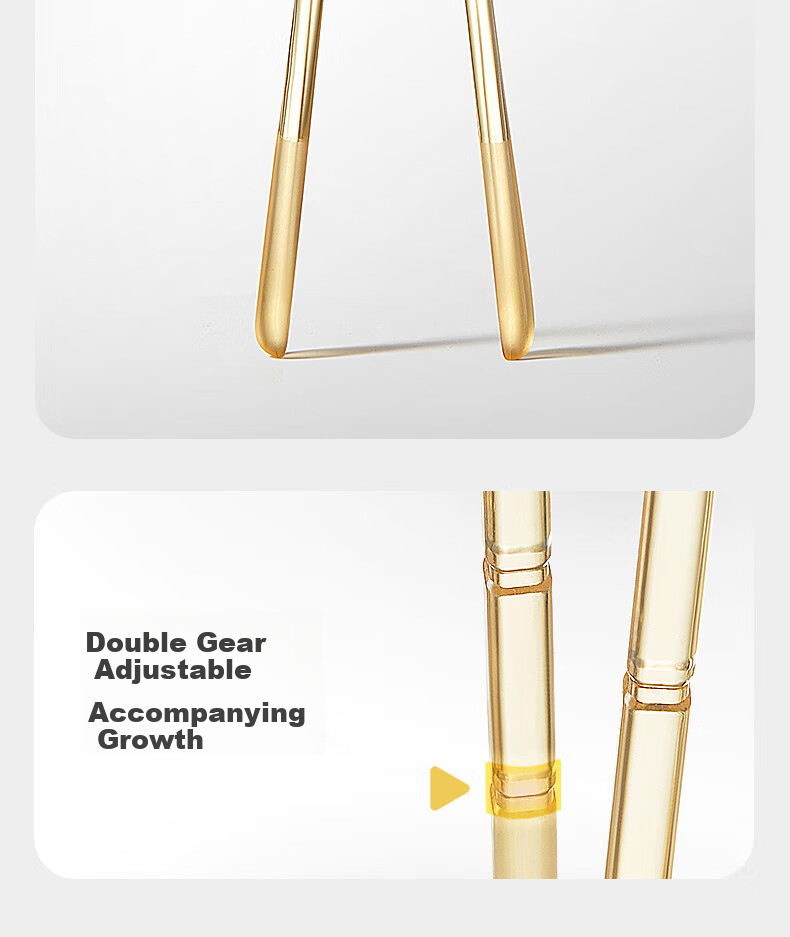 Babycare Children's Chopsticks for Learning And Training, PPSU Material Tiger Mouth Baby Auxiliary Chopsticks - Xigao Dali Qing 10