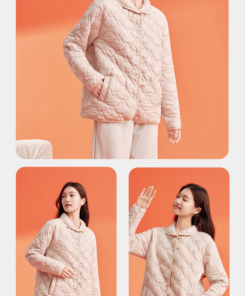 Yiershuang 100% Wool Layered Warm Women's Thickened Homewear Jacket Middle-aged and Elderly Base Layer Top 12