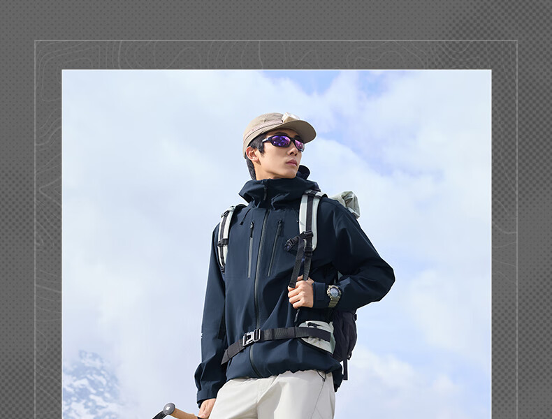 361° Hardshell Assault Jacket Men's and Women's Kaudra Autumn and Winter Sports Outdoor Windproof Hooded Jacket 632533609-4 3