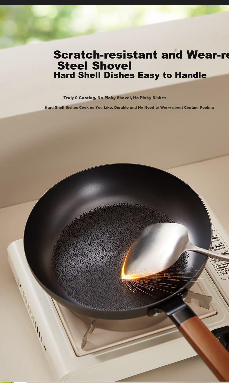 Joyoung Cast Iron Frying Pan, Deep Skillet, Breakfast Pan, Steak Pan, Suitable for Home Use on Induction And Gas Stoves, 24cm 7