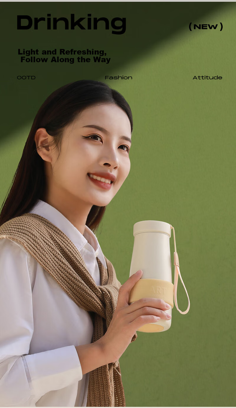 Fuguang Insulated Mug, Student 316L Tea Infuser Cup, Tea Steeping Cup, Water Bottle for Men And Women, Portable Three-In Cup, 500ml 11