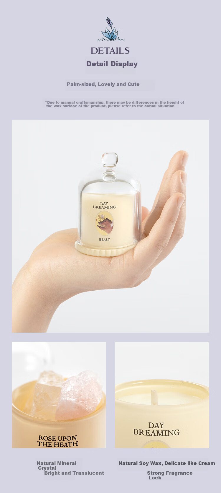 THE BEAST Goddess's Flower Crown Locket Gift Box, Aromatherapy Candle, Indoor Fragrance, Mid-Autumn Festival And Birthday Gift 9