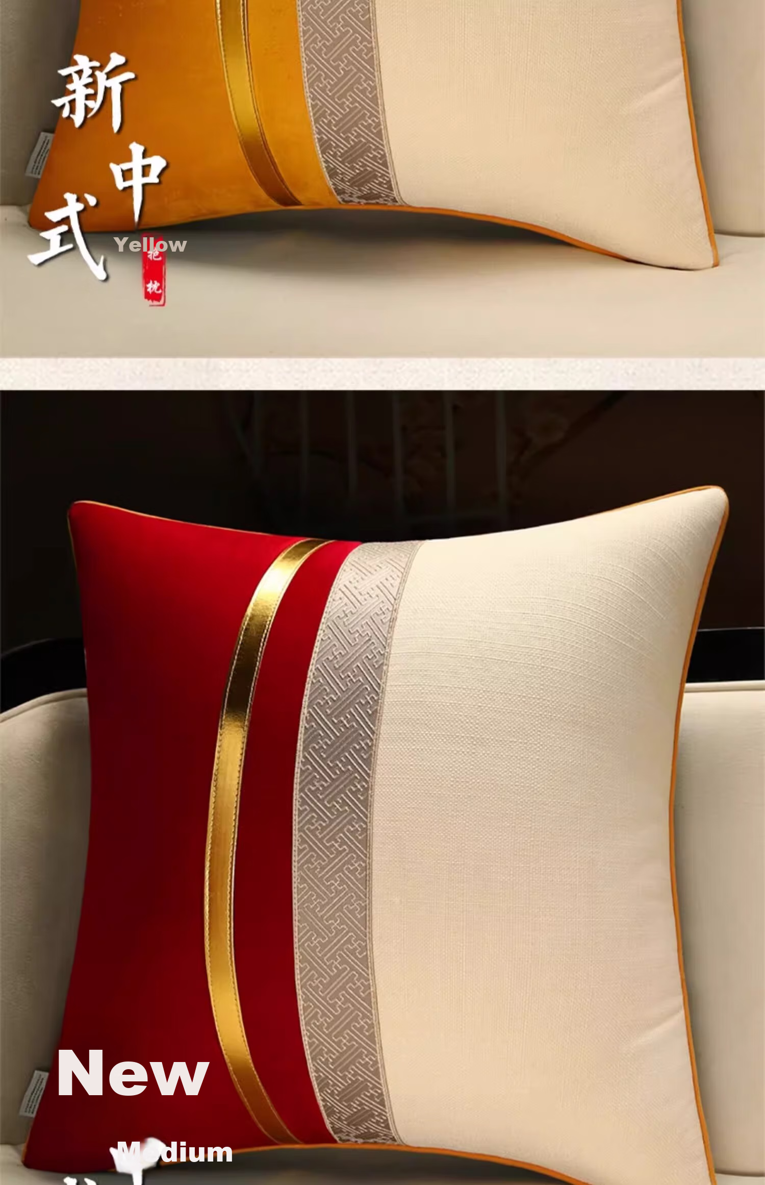 Huamanshengting Pillow Cushion, Sofa Backrest, Office Seat Cushion, Lumbar Support, Fuzemian Long Velvet Beige, 50*50cm with Insert 8