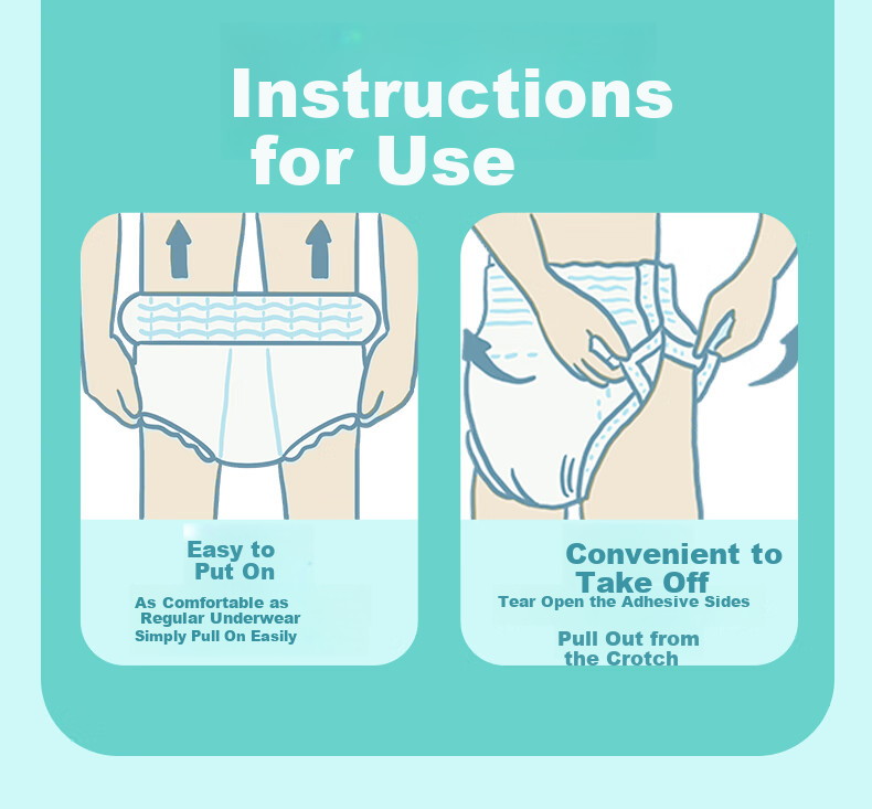 ACTY Japanese Odor-Free Lightweight Adult Pull-Up Diapers, M Size, 16 Pieces, Waist Circumference 60-90cm, Elderly Incontinence Pads 29