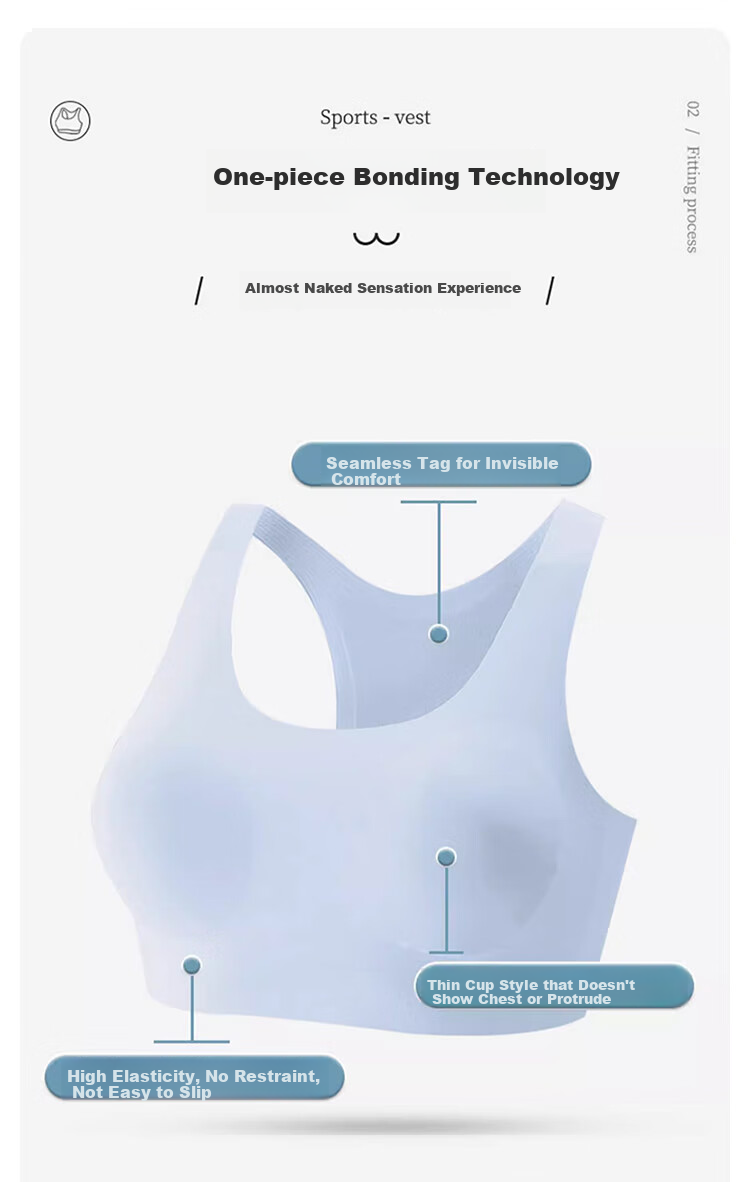 FitonTon 2-Pack Girls' Sports Bra, Teenage Underwear, Anti-Shock Bra for Puberty, 15-Year Children's Tank Top for Middle And High School Students 6
