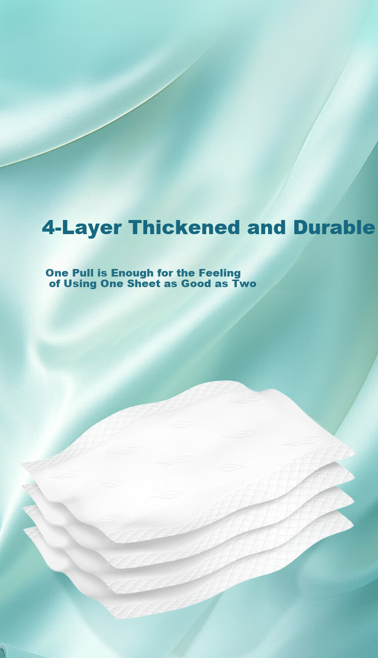 Monvezo Facial Tissues, Large Size 4-Ply 90 Sheets*24 Packs M Size, Thick Large Pack Tissues, Face Towels Boxed Set 4