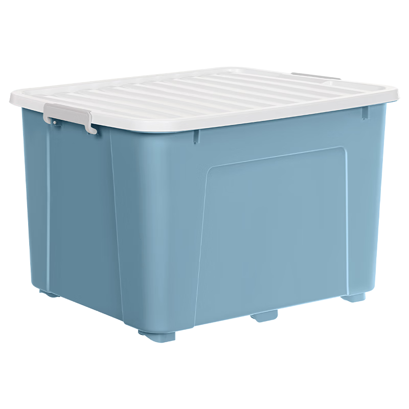 Xitianlong Household Storage Box Thickened Clothes Storage Plastic Box Large Capacity Organizer 145L Slate Blue 1 Piece