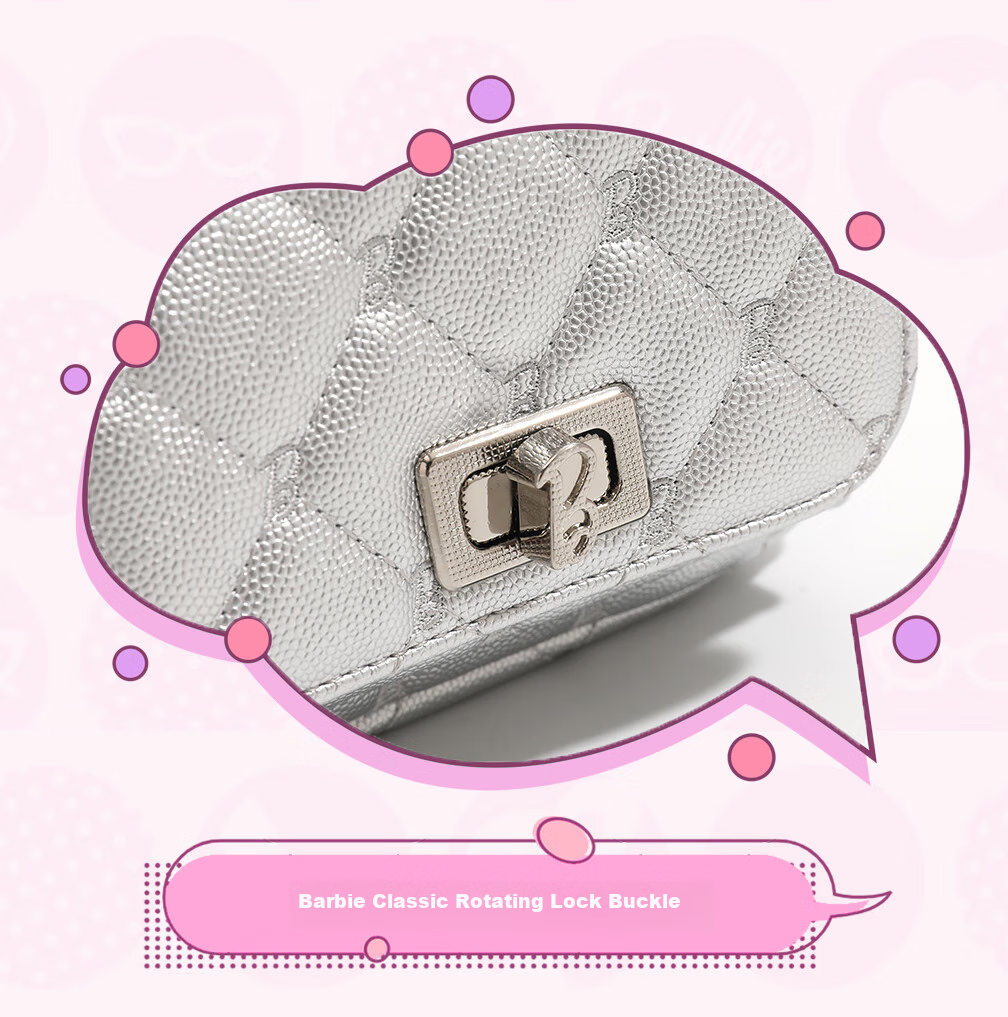 Barbie Backpack for Women, 2026 New Style Diamond-Quilted Chain Light Luxury Laptop Bag for College Students, Birthday Gift, Valentine's Day Present 3