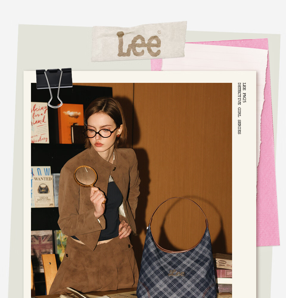 Lee New British Style Plaid Shoulder Bag for Women Autumn Winter Simple Underarm Bag Commuter Versatile Christmas New Year Gift 1