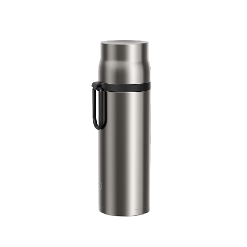 JD Original Insulated Mug, Large Capacity Outdoor Thermos for Men And Women, Tea Steeping Cup, 316 Stainless Steel Metal Gray 500ml