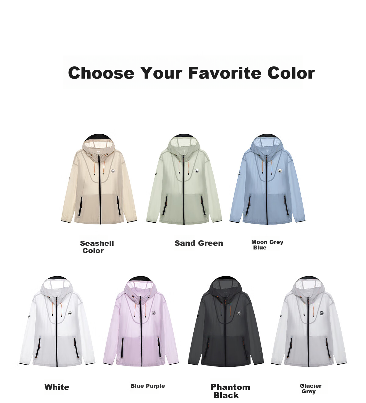 Xiongmao Luotuo Series Outdoor Sun Protection Clothing, Water-Repellent, Cool-Feeling Sun Protection Garment for Men And Women, Spring And Summer Jacket R139E,M 14