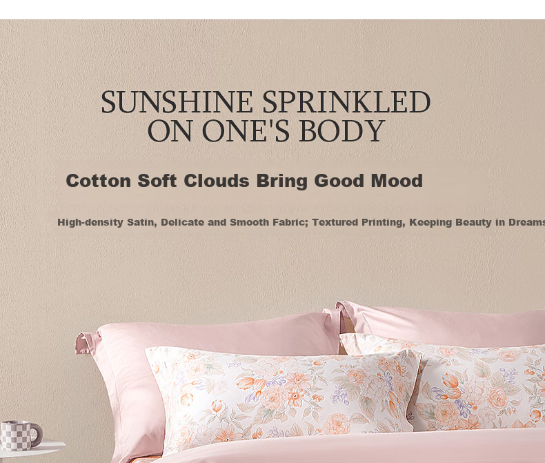 Shuixingjiafang Duvet Cover, Pure Cotton, 60-Count Long-Staple Cotton, Sateen Fabric, Bedding Cover for Double Bed, 200x230cm 8