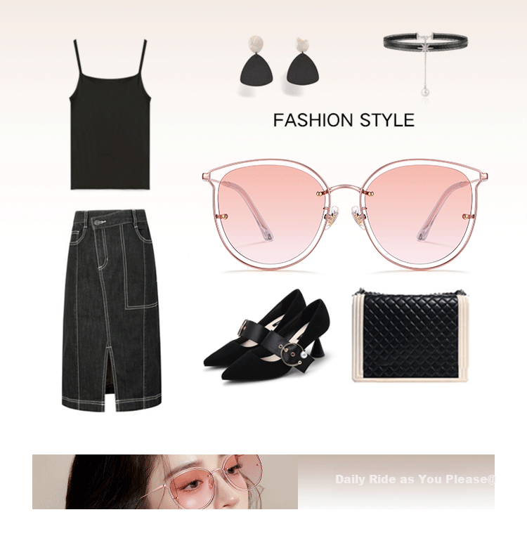 Bertha Pink Sunglasses for Women with Blush Gradient Cat Eye Sunglasses, Fashionable Face-Slimming UV Protection for Beach And Back-To 9