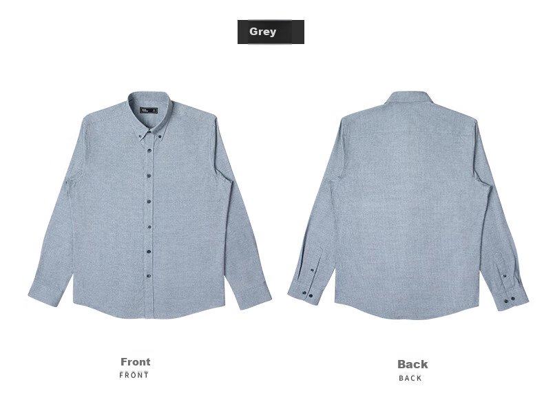 BLACKMONDAY [80-Count Long-Staple Cotton] Pure Cotton Long-Sleeve Shirt for Men, Spring And Autumn Season, All-Cotton Wrinkle-Free Casual Business Shirt for Me 11
