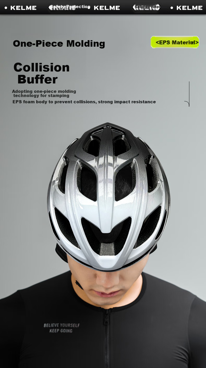 KELME Cycling Helmet, Bicycle National Standard Certified, Mountain And Road Bike Safety Helmet, for Men And Women, Large Head Circumference, One-Piece Molding 2