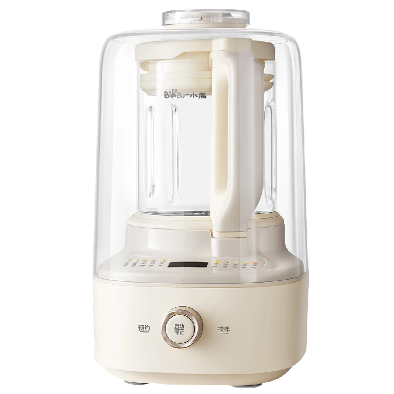 Bear White Moonlight Blender 1.2L Home Automatic Soy Milk Maker Juicer Food Processor Multifunctional Blender for 2-3 People PBJ-F10K1