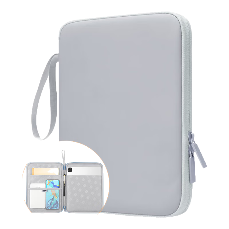 JPLAYER Tablet Storage Case, 10.9-Inch Shockproof Protective Cover, Handheld Bag Suitable for IPad Pro/Huawei MatePad/Lenovo Xiaoxin Pad/Xiaomi Pro5, Gray