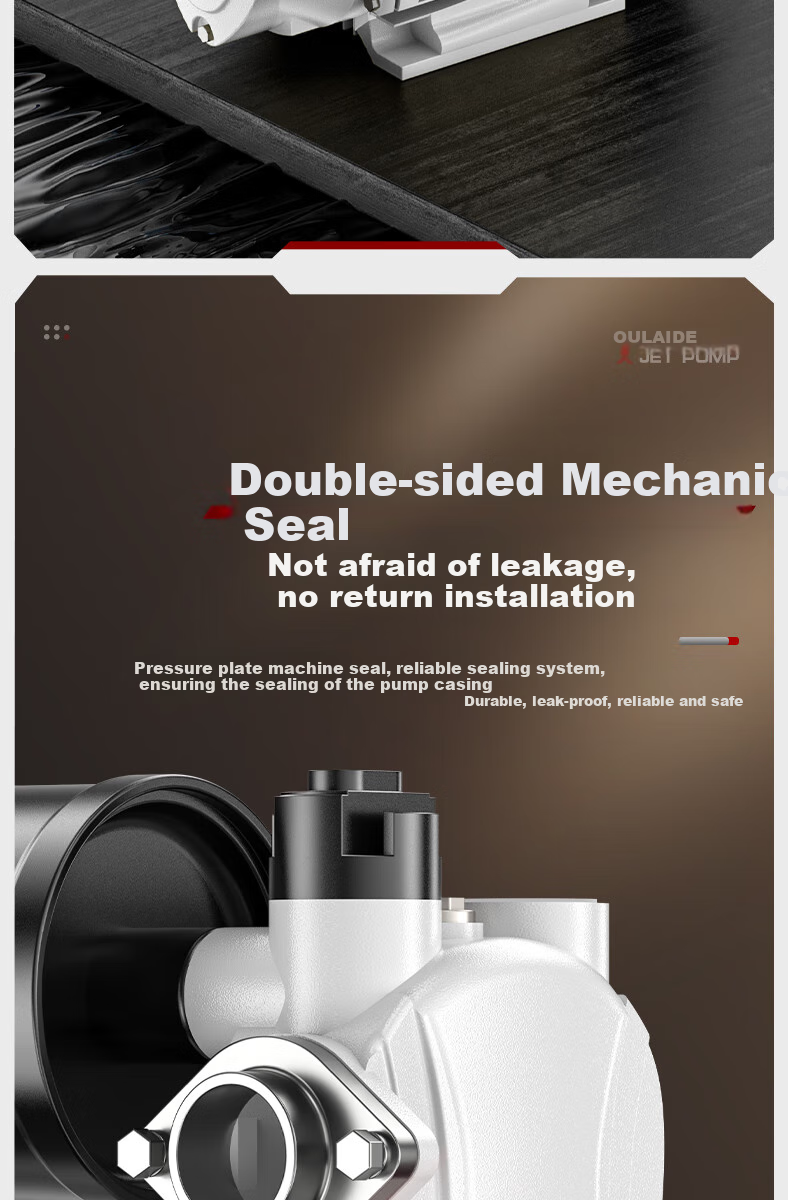 Oulaide Household Booster Pump, Fully Automatic Water Heater, Whole-House Water Pump, Pressure Boosting Pump, Pipeline Pump, Self-Priming Pump 17