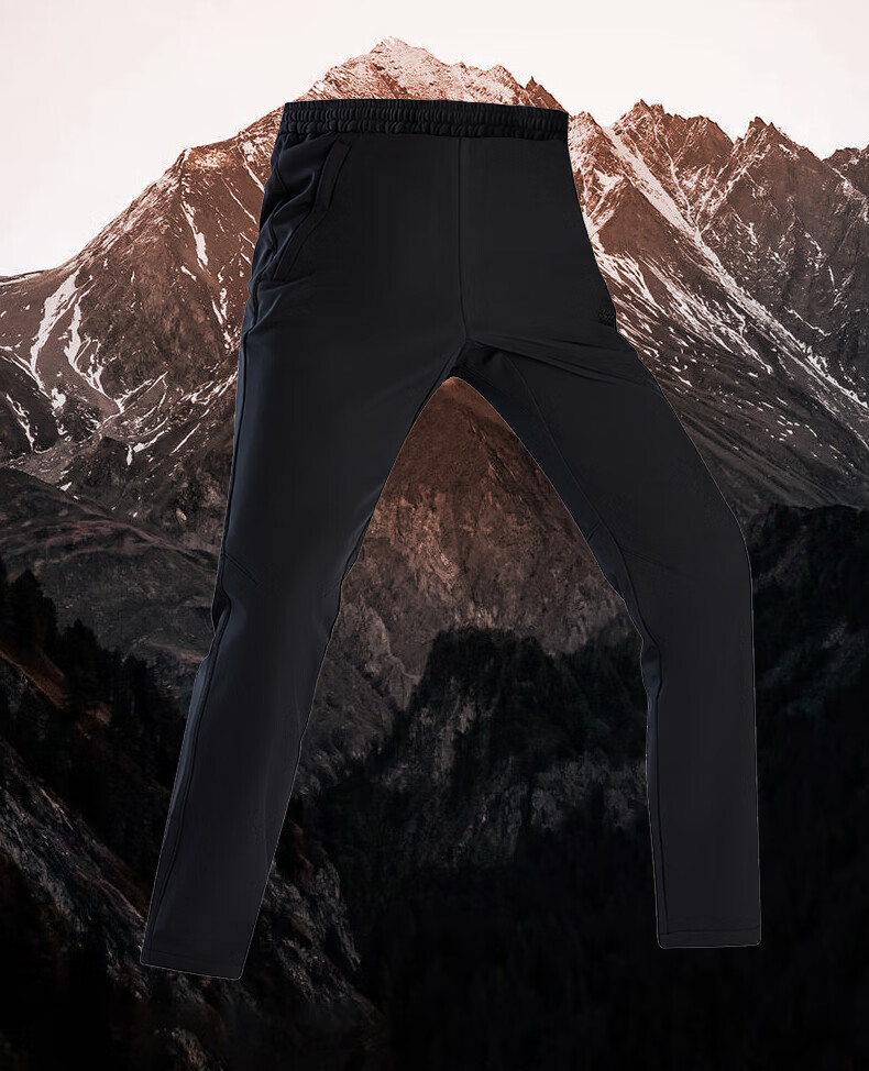 Jeep Windshield Softshell Pants Men Autumn Winter Thickened Outdoor Sports Fleece Lined Warm Hiking Mountaineering Trousers 1