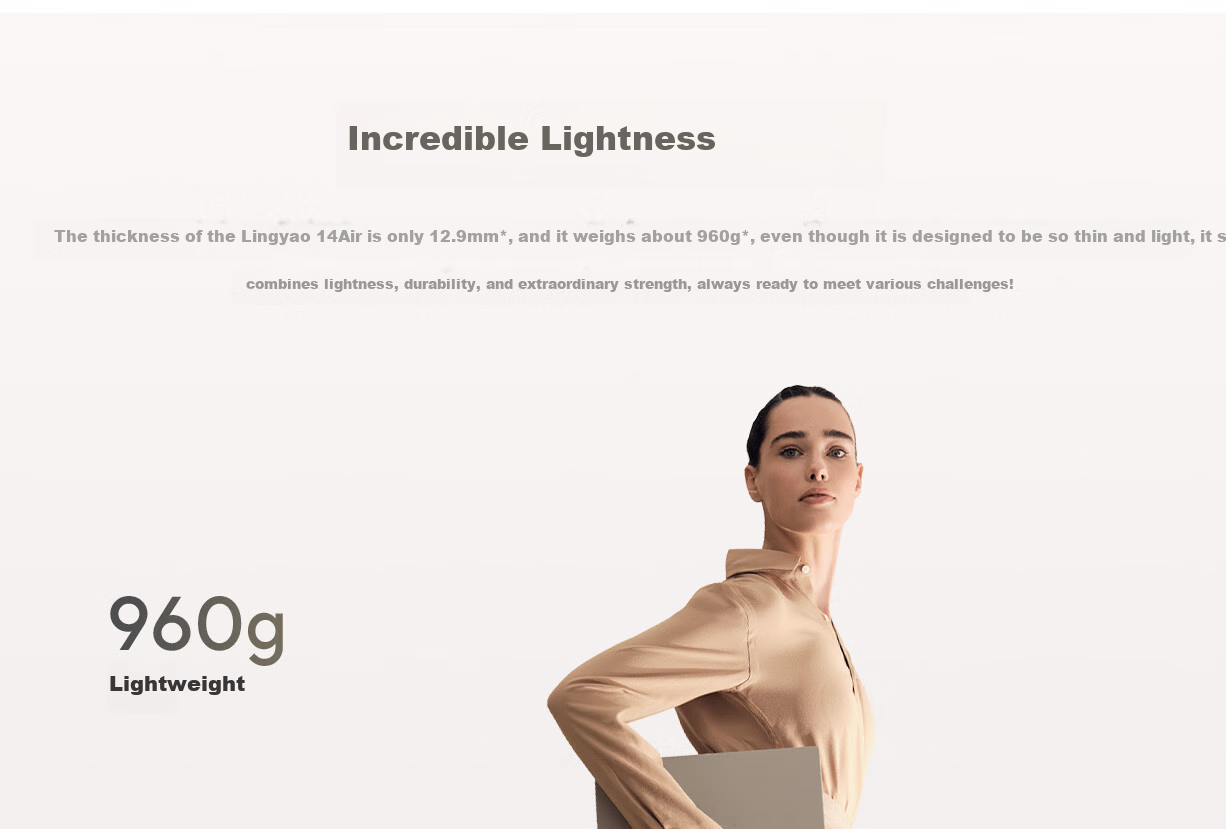 ASUS Lingyao14 Air Subsidies Snapdragon X 2.8K 120Hz OLED 960g 12.9mm High-Aesthetic Ultra-Thin AI Laptop (32GB 1TB) Gray 5
