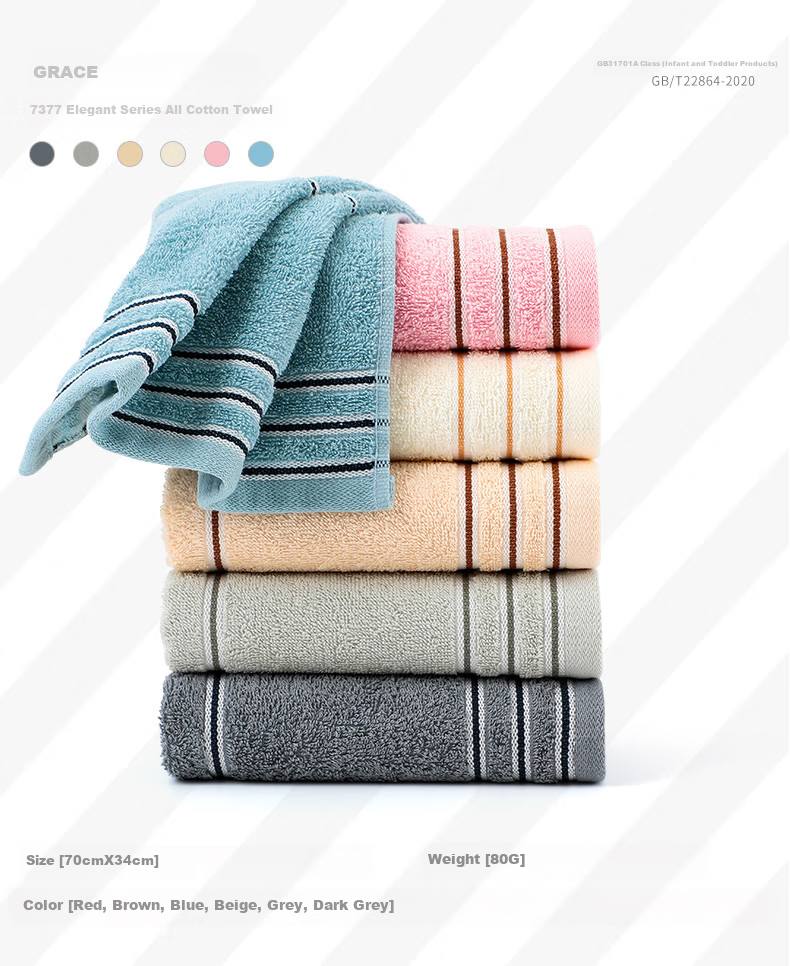 Grace Pure Cotton Men's Towels, Xinjiang Cotton, Thickened And Enlarged, Soft And Absorbent Terry Face Towels, 2-Pack, 34*74cm, Sports 4