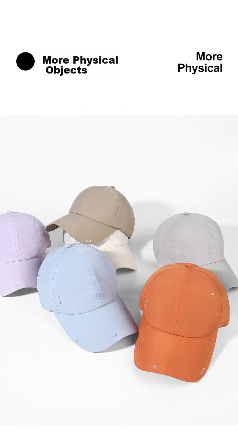 CACUSS Women's Duckbill Cap Summer Outdoor Sports Breathable Sunshade Baseball Cap Lightweight Water-Repellent Sun Protection Hat - Lan Grey 15