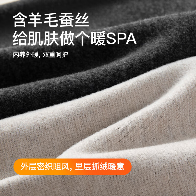 Fenteng Couples Thermal Underwear for Men [Wool and Silk] 2025 New Long Sleeve Men's Base Layer Set