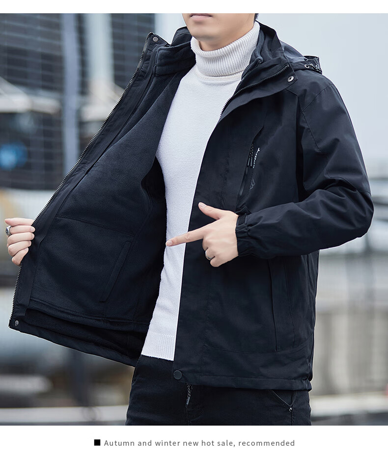 JEEP SPIRIT Men's Outdoor Windproof Jacket Spring Autumn Casual Coat 1