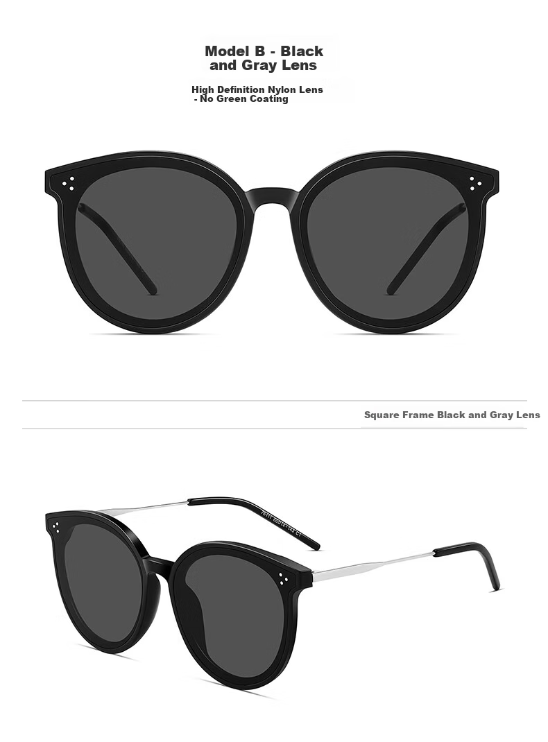 Jiaboli Women's Sunglasses, 2026 New Style, UV Protection, High-Definition, Nylon Frame, Elegant Look, Face-Slimming Effect, for Outdoor Travel 13