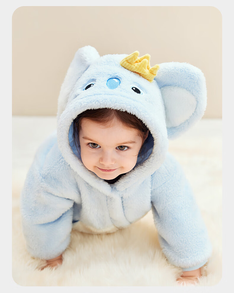Babycare Children's Soft Plush Autumn Winter Warm Homewear Baby Top Doka Pink 80 22