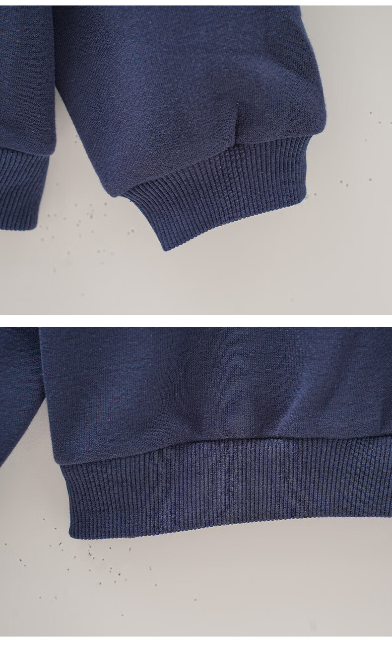 MOMOCO Kids Sweatshirt Autumn Boys Round Neck Stylish Trendy Navy 110 9