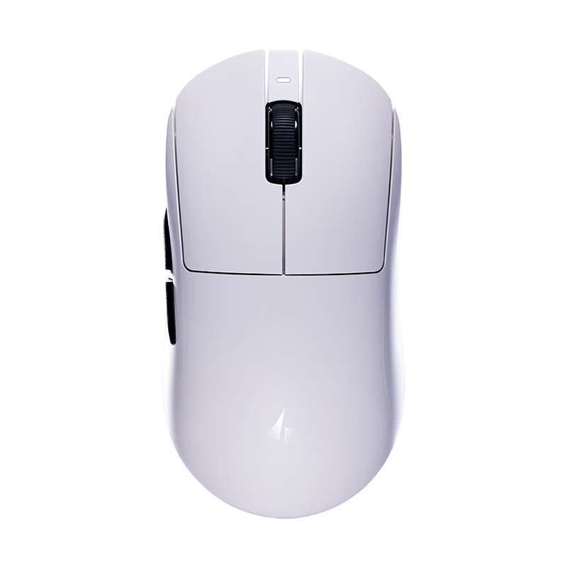 ATK Qingting A9 Wireless Mouse for Gaming And Office Use, Wired/2.4G Dual-Mode Connection, Lightweight Symmetrical Minimalist Ergonomics, A9 Master Edition White