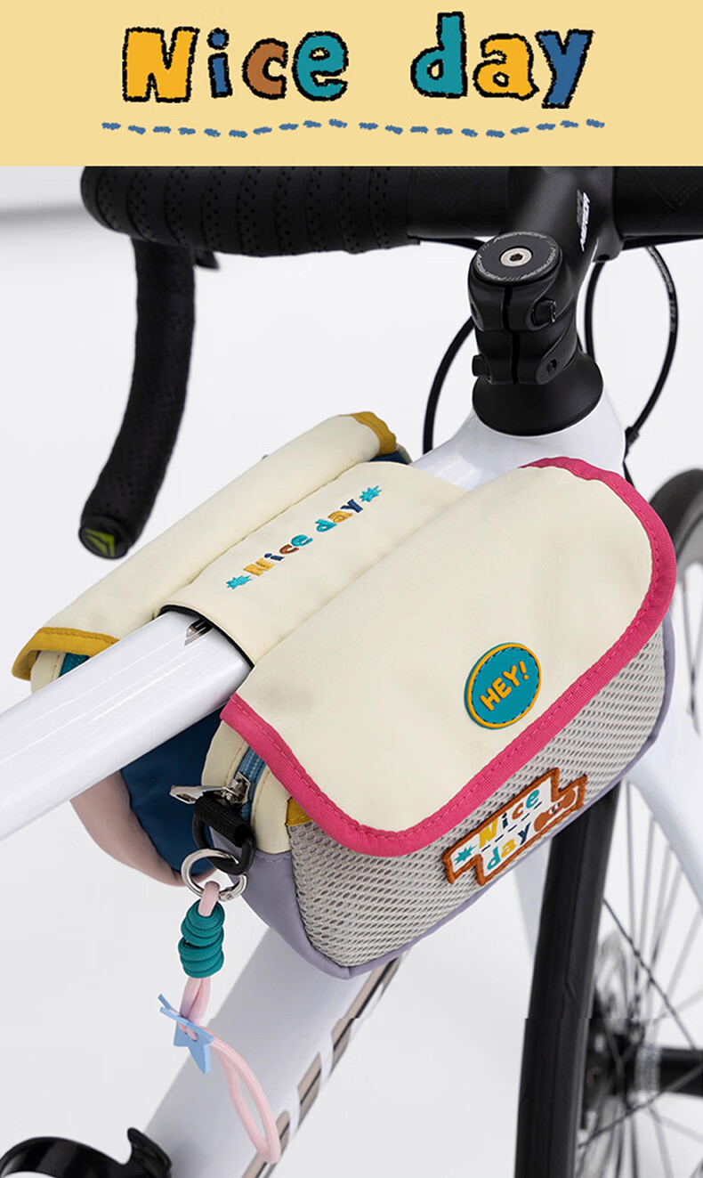 40,000 Kilometers Bicycle Front Top Tube Frame Bag Mountain Road Bike Phone Storage Bag Blue 4