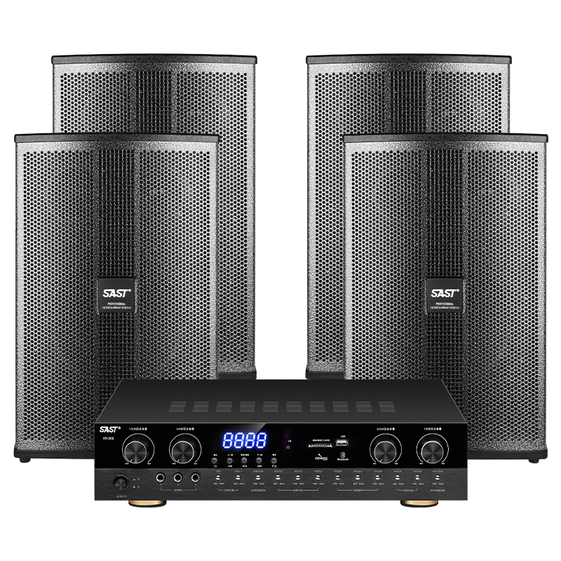 SAST Conference Room Sound System Set 10-Inch Home KTV Background Music Training Meeting Bluetooth Amplifier Wall-Mounted Speaker VD-202/K3*4