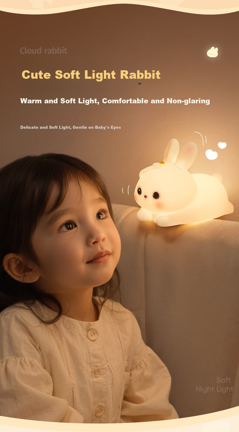 Xifeng Mid-Autumn Festival Gift, Small Night Light for Bedroom Sleep Aid, Birthday Present for Girls And Children, Practical And Aesthetically Pleasing Tap Light 2