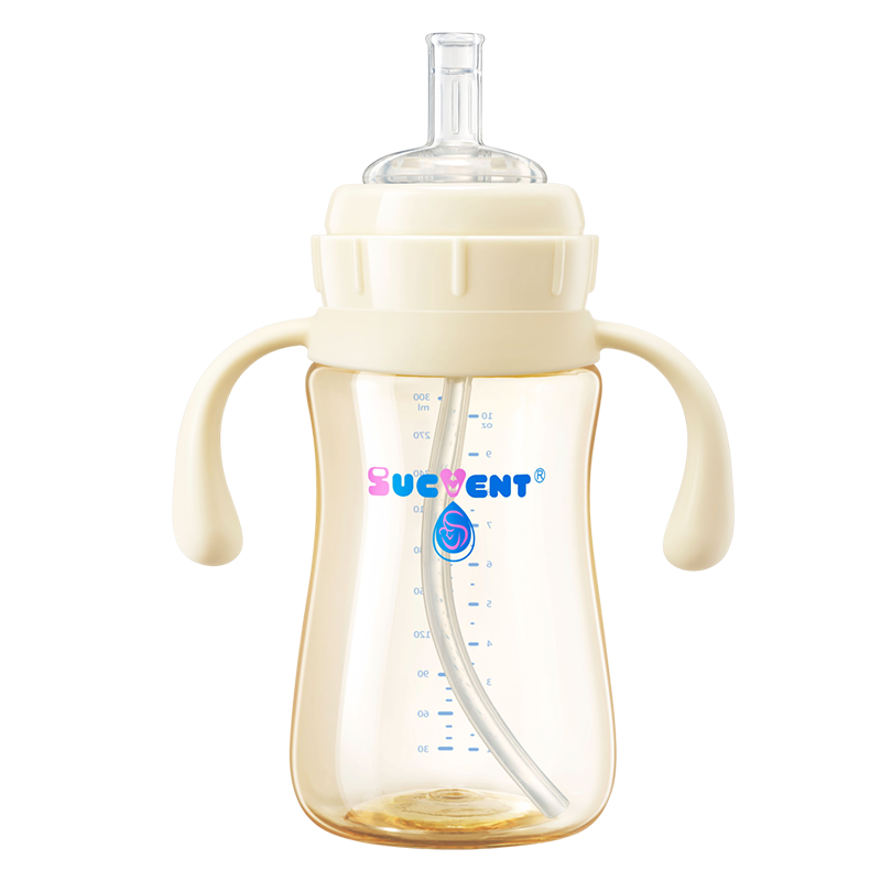 Shuying Straw Cup Training Drinking Direct Drinking Baby Bottle Constant Pressure Anti-Splash Anti-Choke Easy to Drink Water for Babies Over 1 Year Old 300ml