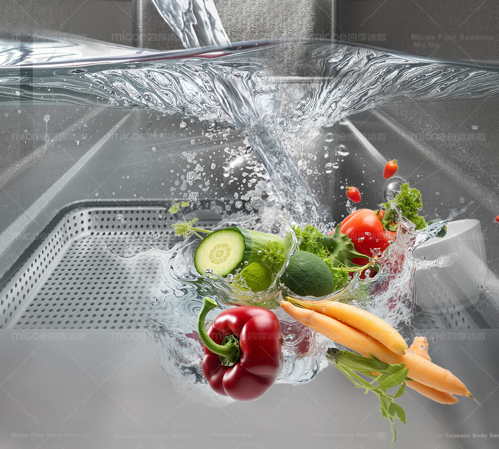 MICOE Kitchen Sink, Handmade Large Single Bowl L9 Series, 316L Stainless Steel Medical Grade, Nano Antibacterial Vegetable Washing Basin, 75 29