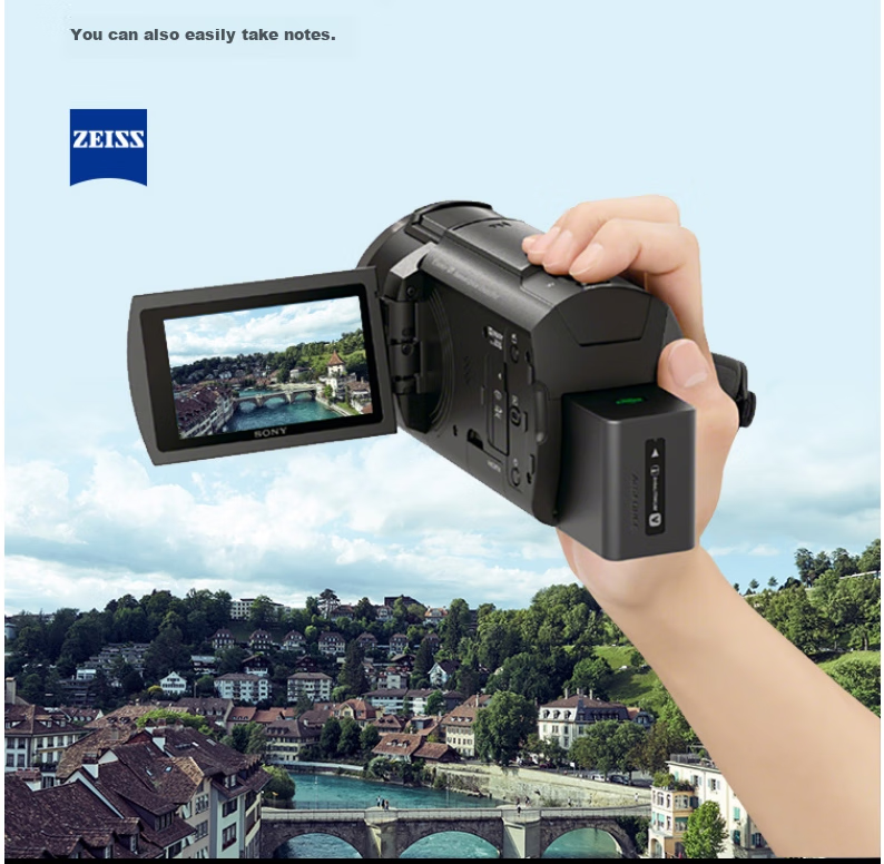 SONY FDR-AX45A Home/Streaming 4K HD Digital Camera, Home/Streaming Camera, 5-Axis Image Stabilization, Package Four 8