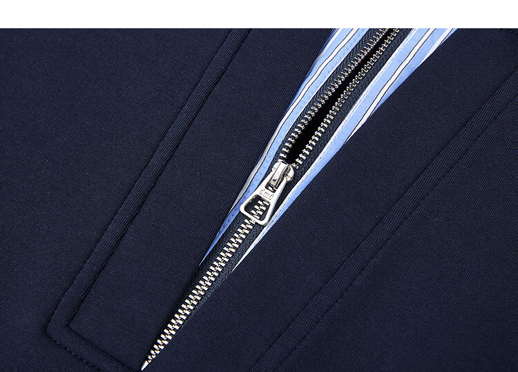 Demana [Comfort Elastic 350G Air Layer] Autumn High-Intelligence Fake Two-Piece Striped Splicing Lapel Loose Women's Sweatshirt 5