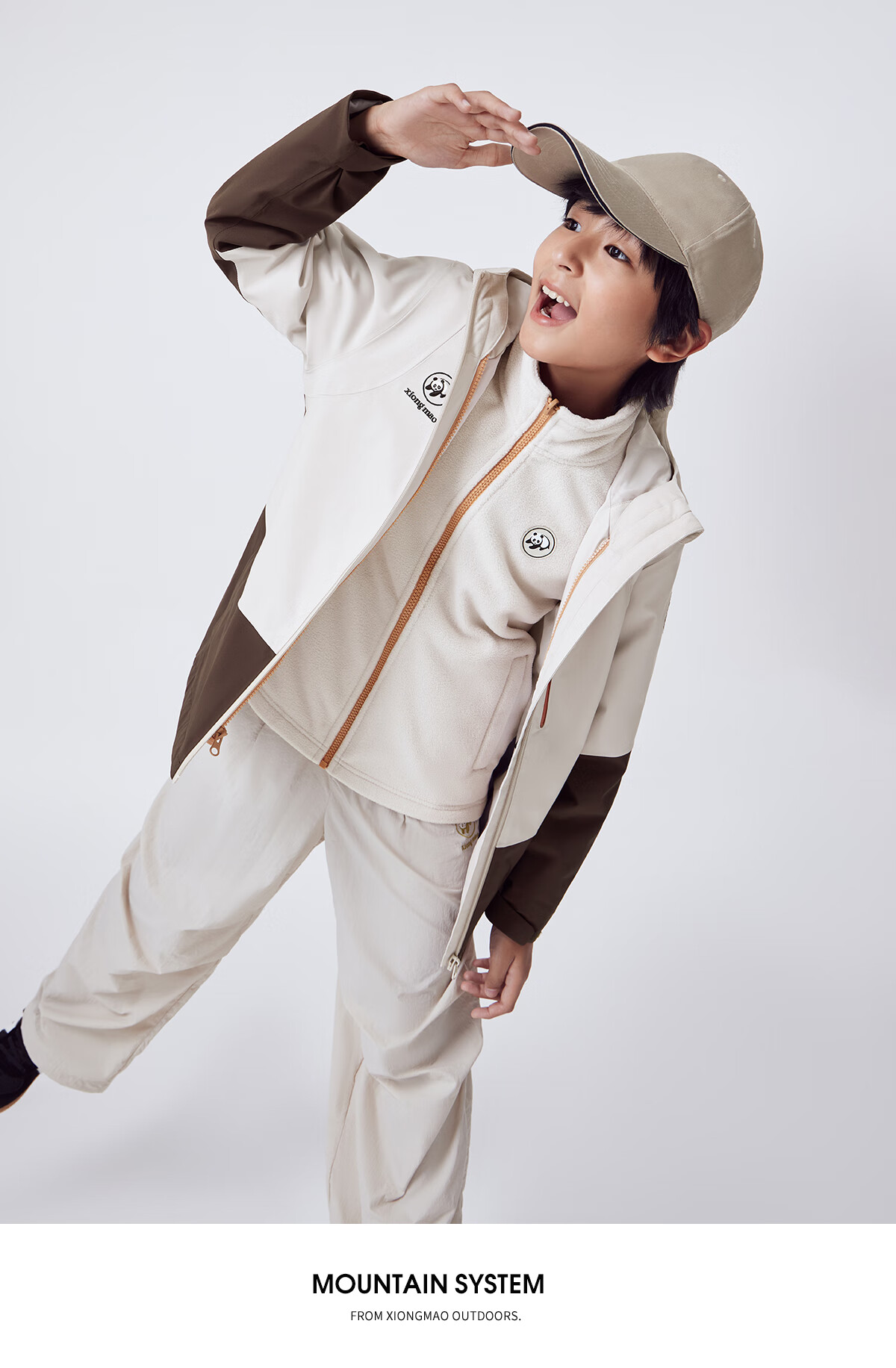 Panda Camel Kids 3-in-1 Waterproof Warm Hiking Mountaineering Outdoor Jacket for Boys and Girls B315,150 9
