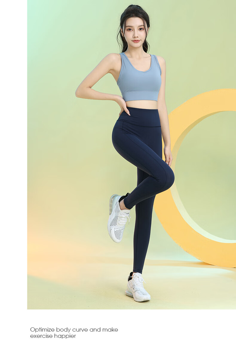 Baisirong Professional Women's Sports Bra Slim Running Yoga Fitness One-Piece Tank Top 5