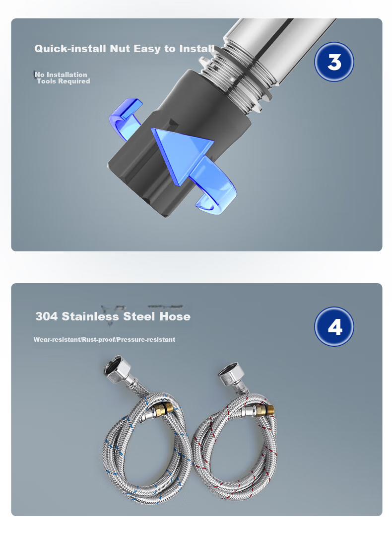 JOMOO Basin Faucet, Pull-Out Design, Hot And Cold Water, Washbasin Faucet, Face Washing Basin Faucet, 32344-574 24