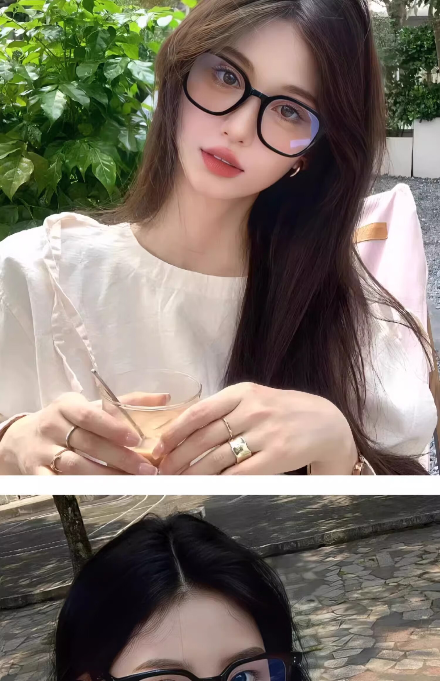 Boshide Blue Light Blocking Glasses Radiation Protection Eyewear Black Frame Slimming Large Face Non-Prescription Clear Lens Bright Black Frame 2