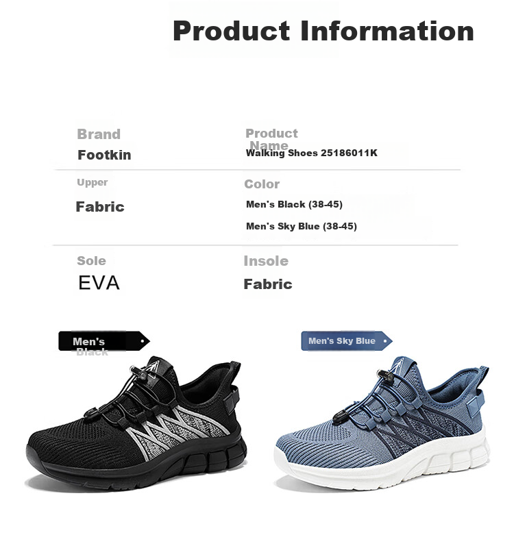 Zulijian Elderly Shoes, Summer Men's Breathable Dad Shoes, Men's Sneakers, Flyknit Casual Shoes for Men, 6011K Black, Size 43 2