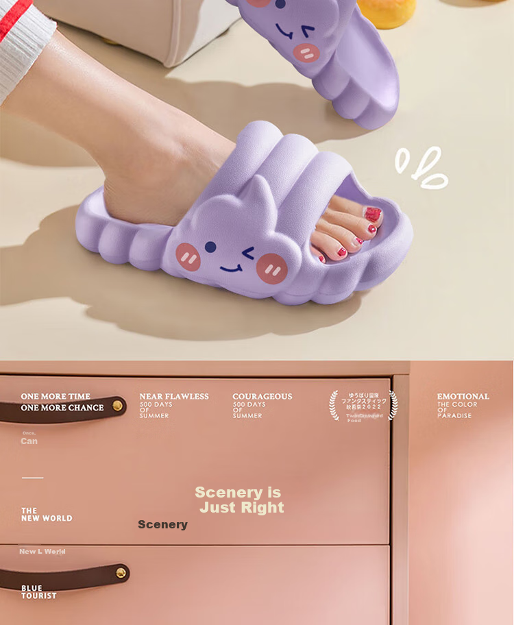 IQGD Women's Slippers, Comfortable Outdoor And Indoor Sandals, Fashionable Thick Soft Sole, Ice Cream - Milk White, Size 38-39 11