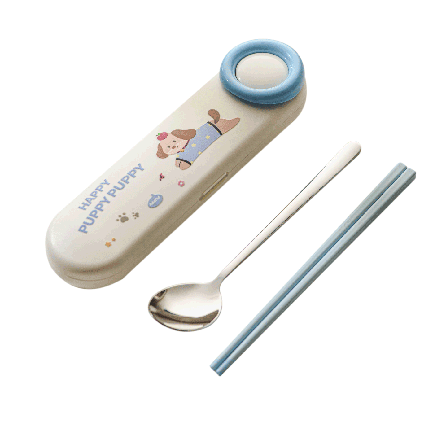 COOKSS 304 Stainless Steel Portable Chopsticks and Spoon Set for Children’s Day Gift, 2-Piece Lunchbox Set for Office Workers and Babies