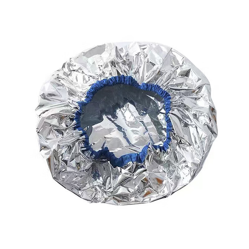 BWNK Aluminum Foil Heating Hair Cap Hair Heat Cap Oil Treatment Hair Care Steam Bath Cap Home Use Aluminum Foil Hair Cap*1 Piece