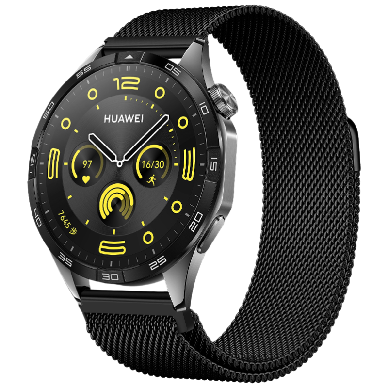 Watchbond Compatible with Huawei Watch GT7 Strap, Suitable for Watch6pro/GT6/5/4/3/Watch5/GT6Pro, Milanese Magnetic Metal Sports Style 46mm Strap