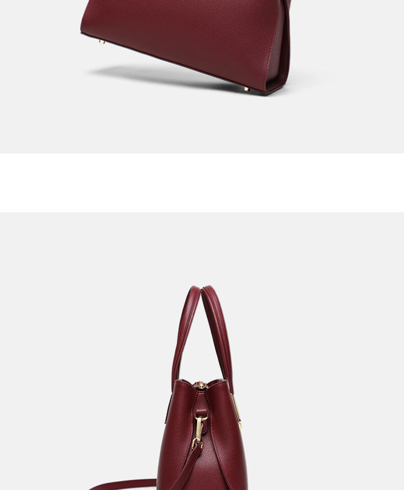 C.BANNER Leather Handbag for Women, Large Capacity Crossbody Bag, Tote Bag, Shoulder Bag, Light Luxury Brand Birthday Gift for Girlfriend on May 20 4